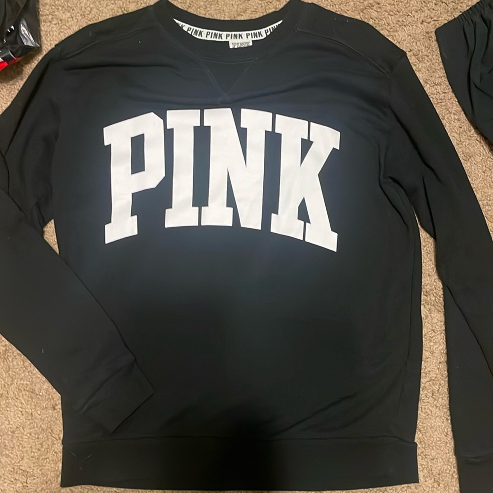 Pink crew neck